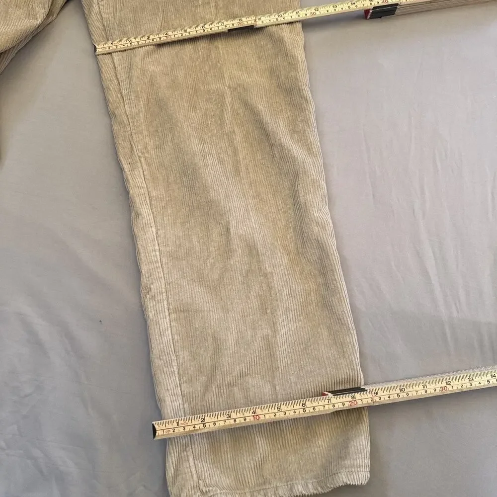 Woolrich Pants Mens 38x32 Brown 1076 Color Corduroy Straight Legs Retro